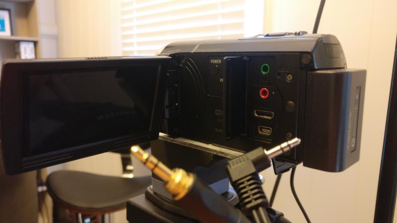Camera with mic and audio output