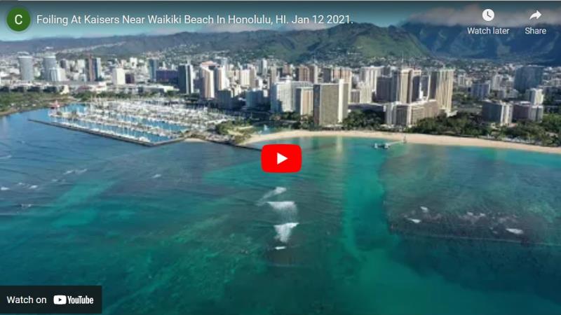 prone foil at Waikiki ytthumbnail