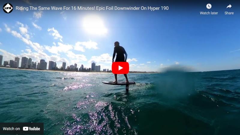 Epic Downwind foiling at the Gold Coast Australia