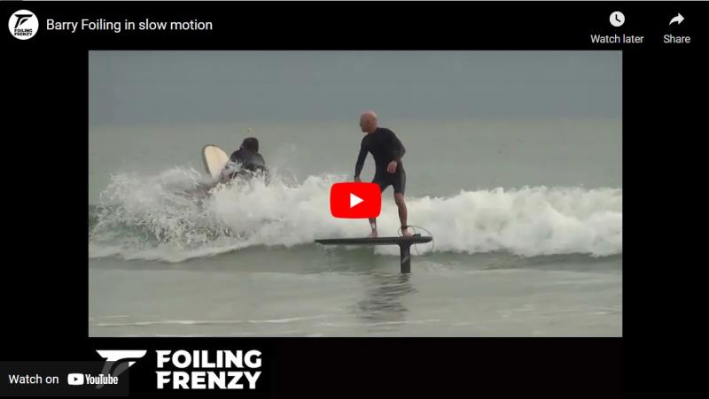 Barry prone foiling in slow motion