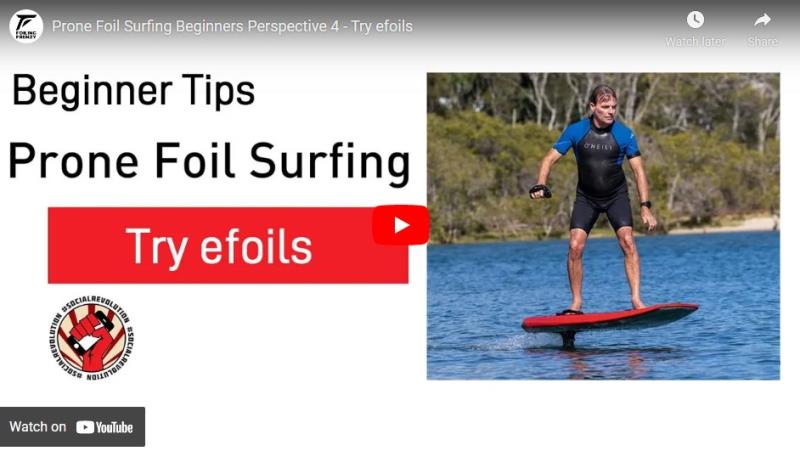 Learning to Prone foil - try efoils