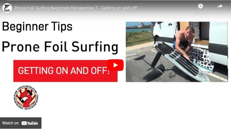 getting onto a foiling board and how to fall off a foil ytthumbnail