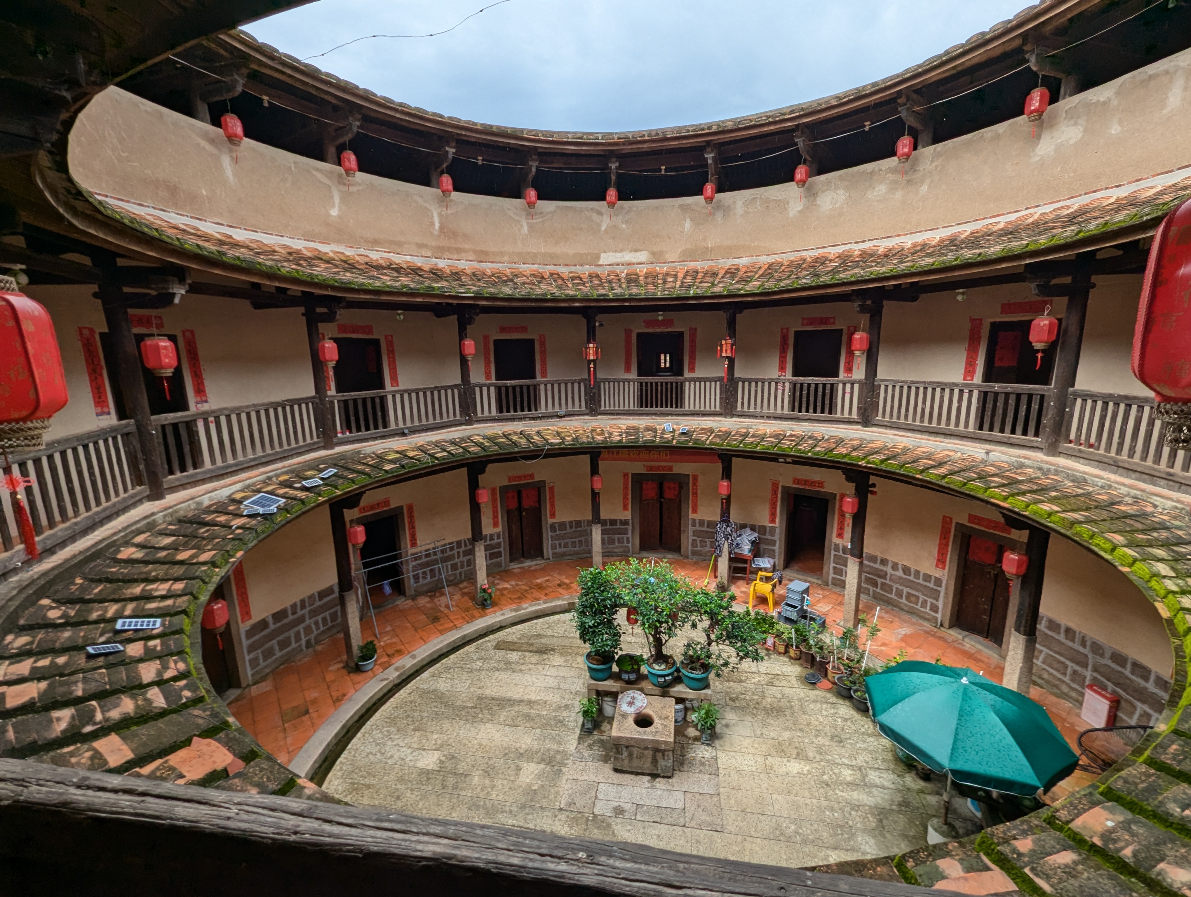 Chinese round house on the Fujian coast