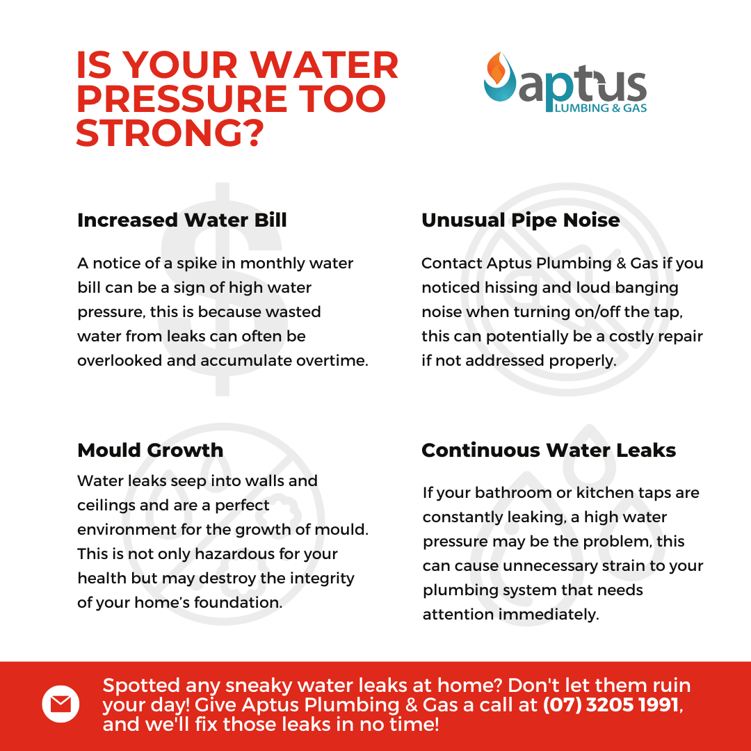 is your water pressure too strong?