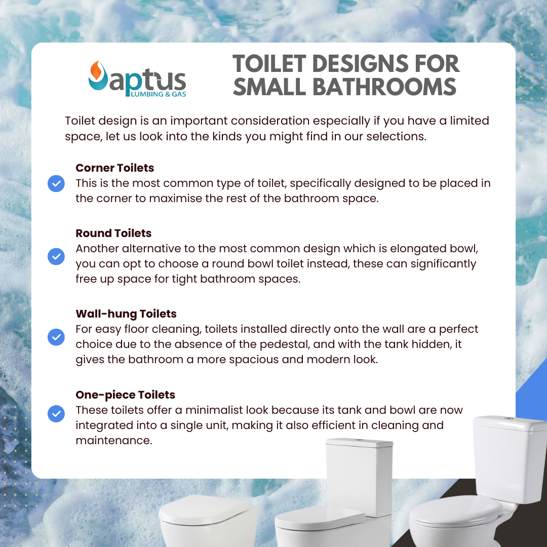 Toilet designs for Small Bathrooms